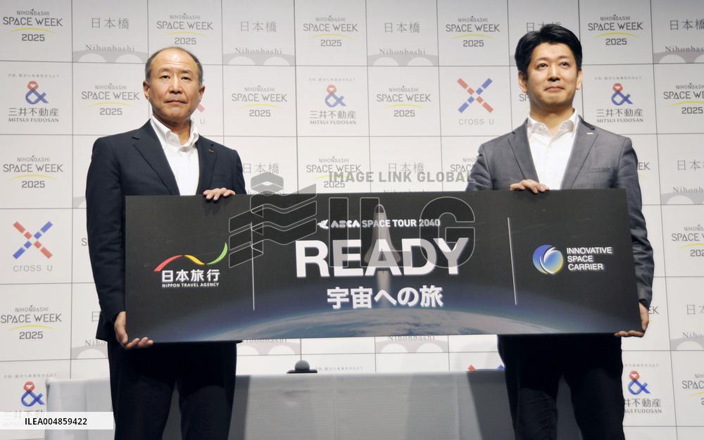 Tie-up for 1-hour Japan-U.S. travel via space