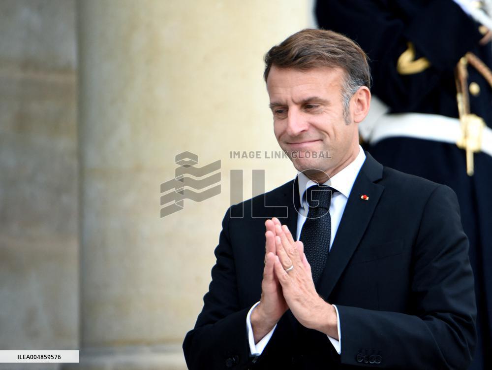 Macron Welcomes Prime Minister Of The Republic Of Armania Nikol Pachinian - Paris