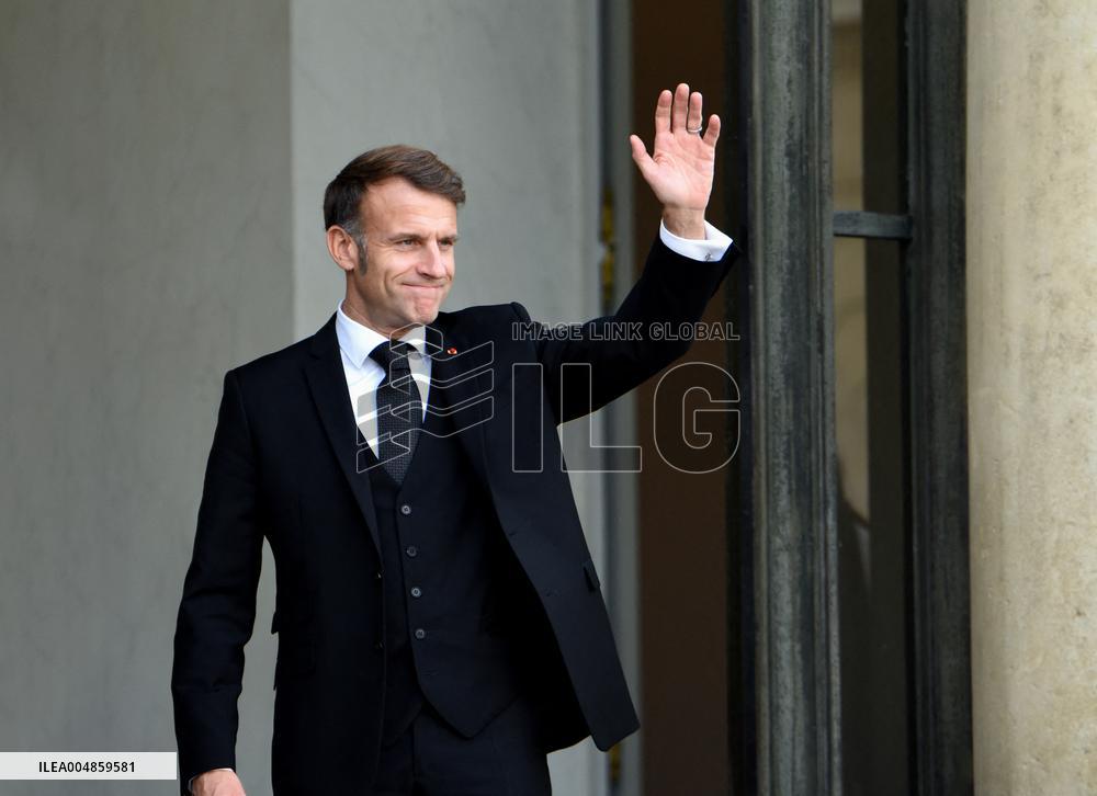 Macron Welcomes Prime Minister Of The Republic Of Armania Nikol Pachinian - Paris