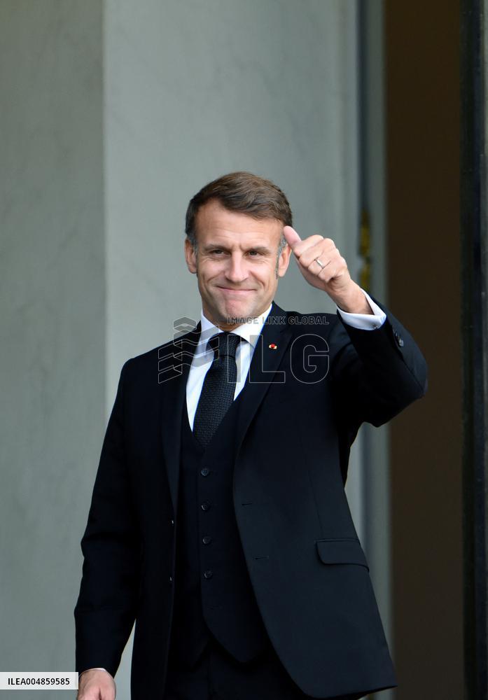Macron Welcomes Prime Minister Of The Republic Of Armania Nikol Pachinian - Paris