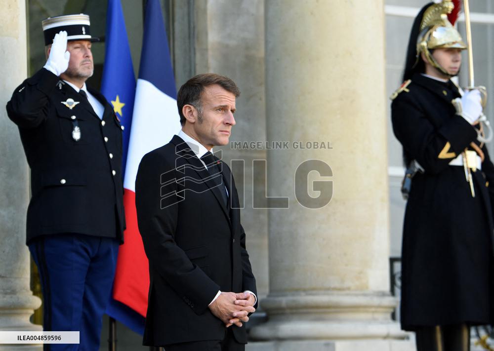 Macron Welcomes Prime Minister Of The Republic Of Armania Nikol Pachinian - Paris
