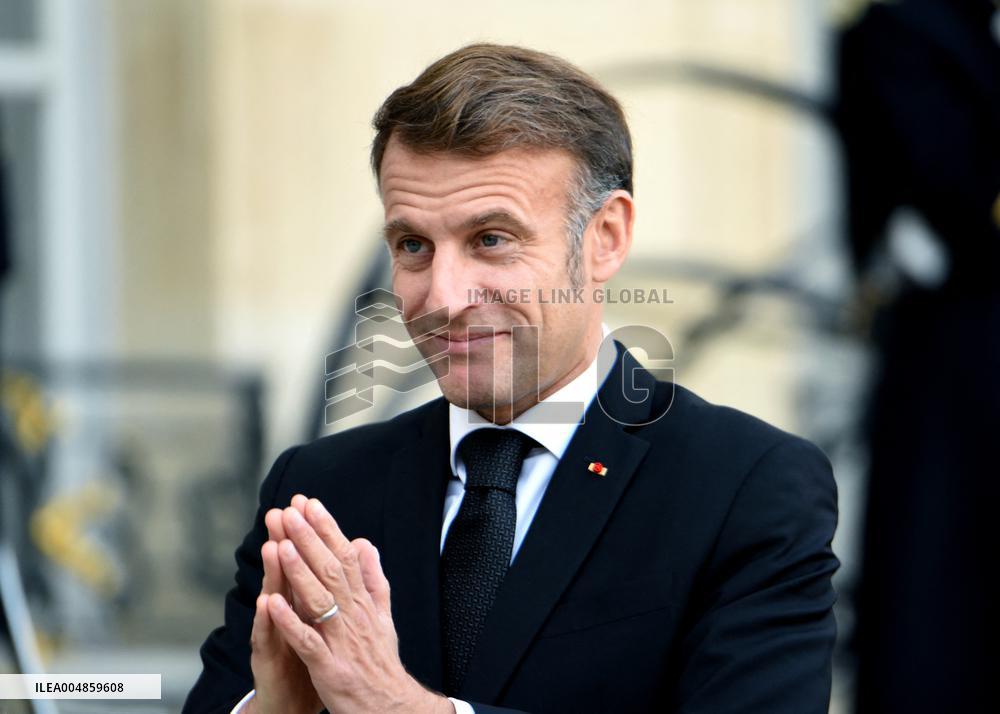 Macron Welcomes President Of The Council Of The Togolese Republic Faure Gnassingbe - Paris