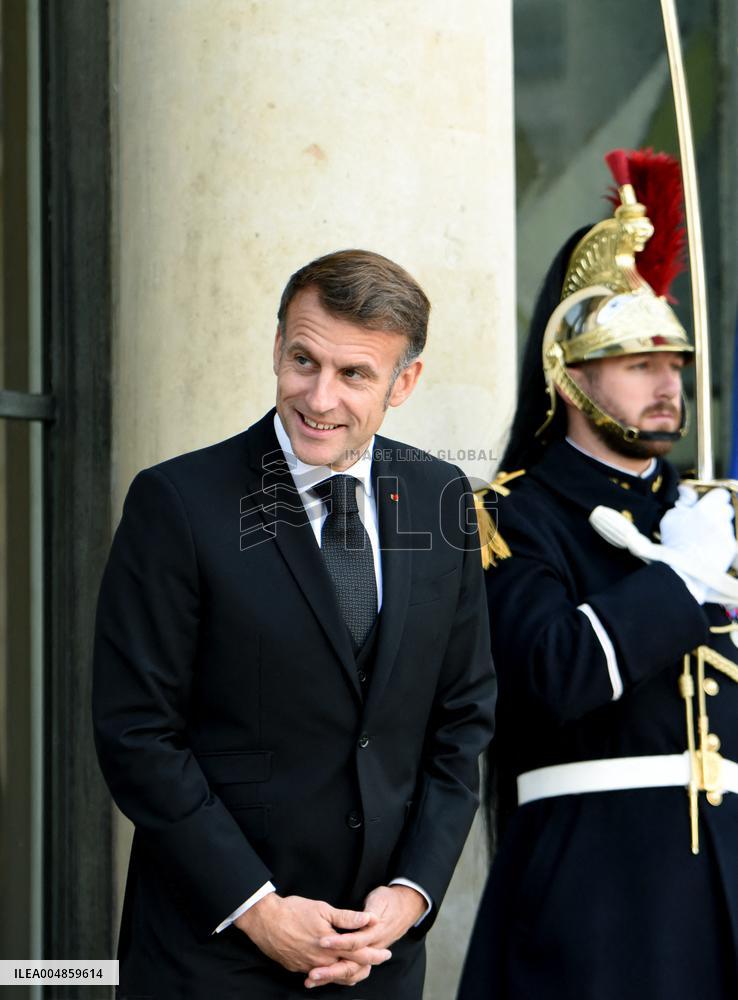 Macron Welcomes President Republic Of Liberia Joseph Boakai - Paris