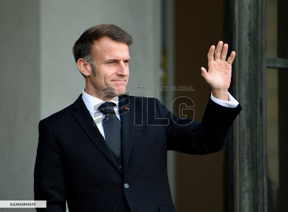 Macron Welcomes President Of The Council Of The Togolese Republic Faure Gnassingbe - Paris