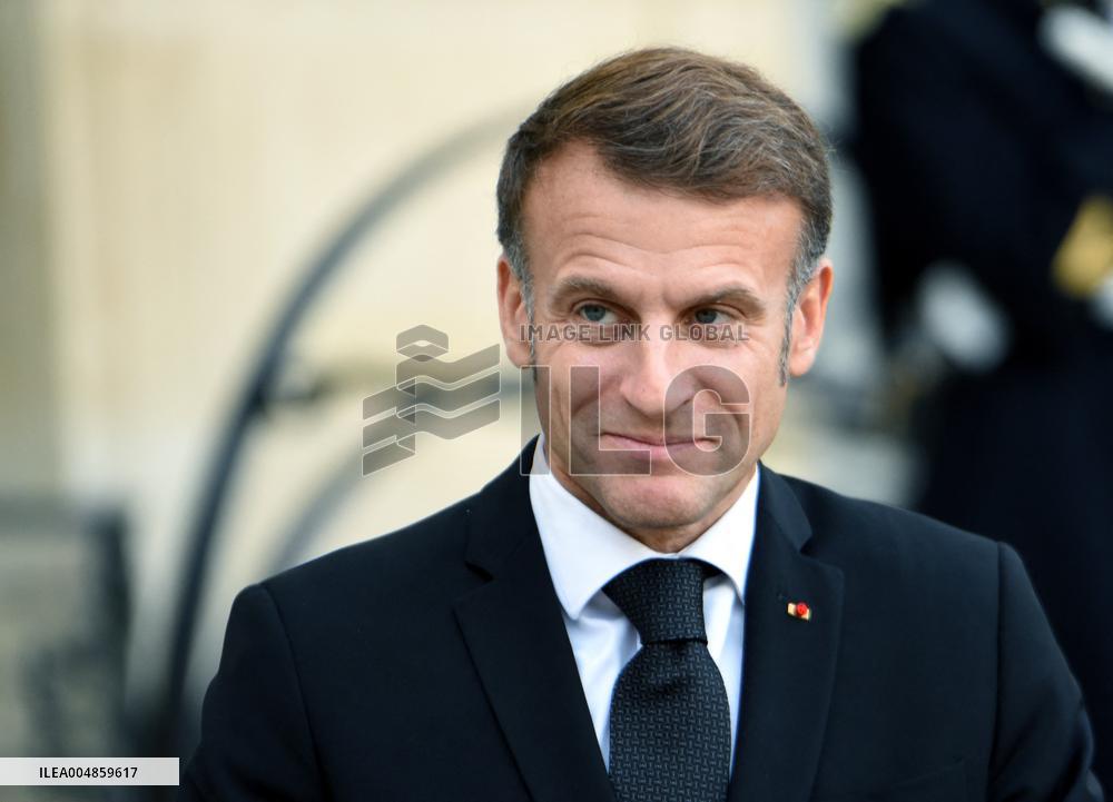 Macron Welcomes President Of The Council Of The Togolese Republic Faure Gnassingbe - Paris