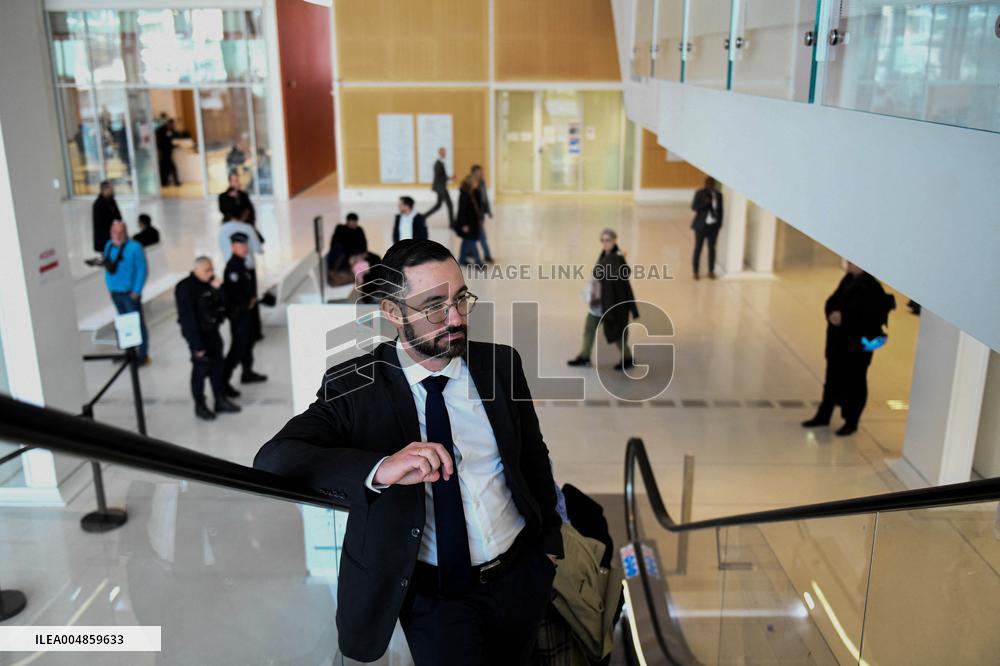 David Guiraud Arriving To His Trial - Paris
