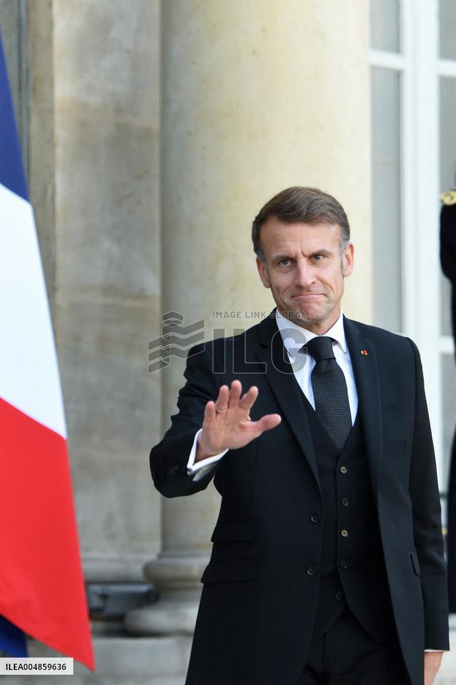 Macron Welcomes President Republic Of Liberia Joseph Boakai - Paris