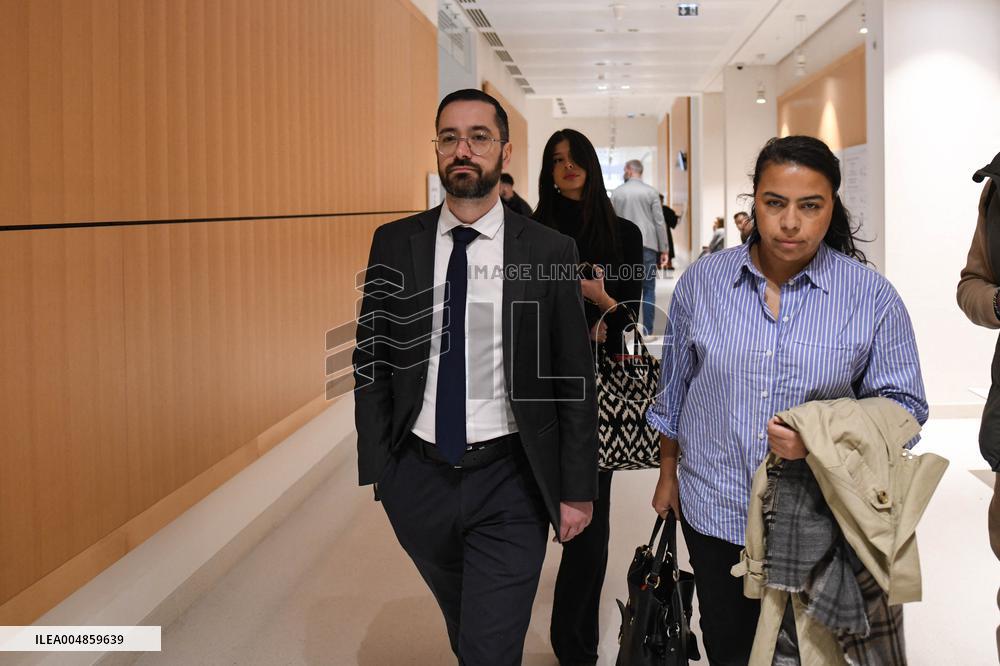 David Guiraud Arriving To His Trial - Paris