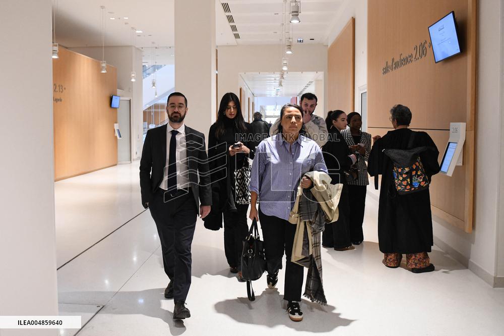 David Guiraud Arriving To His Trial - Paris