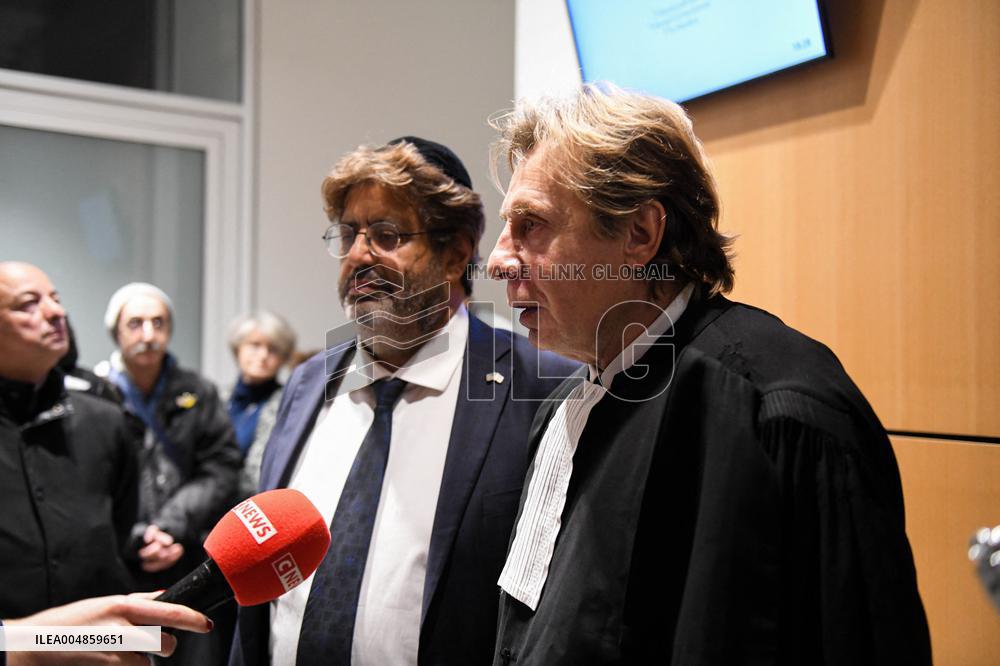 Meyer Habib At His Trial Against David Guiraud - Paris