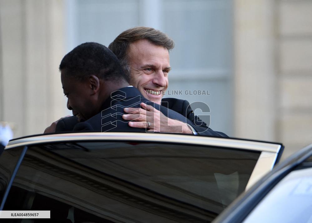 Macron Welcomes President Of The Council Of The Togolese Republic Faure Gnassingbe - Paris