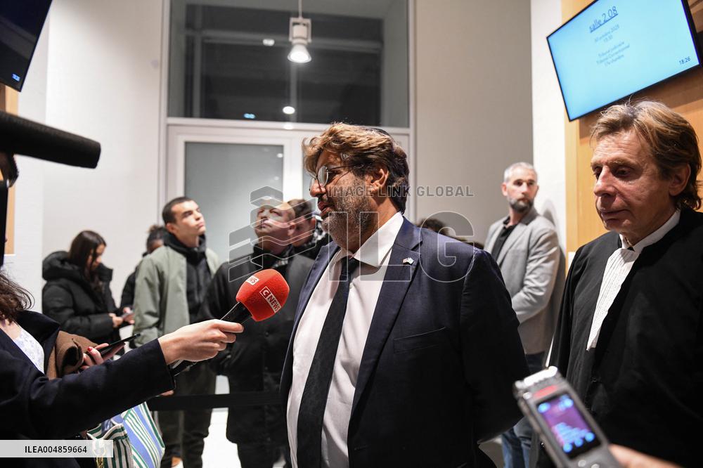 Meyer Habib At His Trial Against David Guiraud - Paris