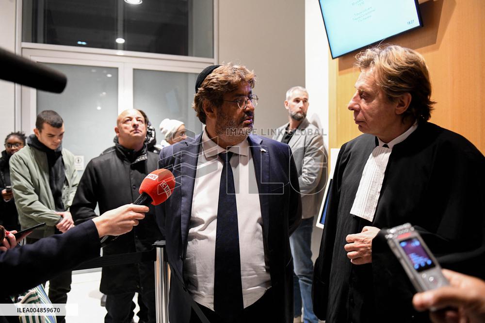 Meyer Habib At His Trial Against David Guiraud - Paris