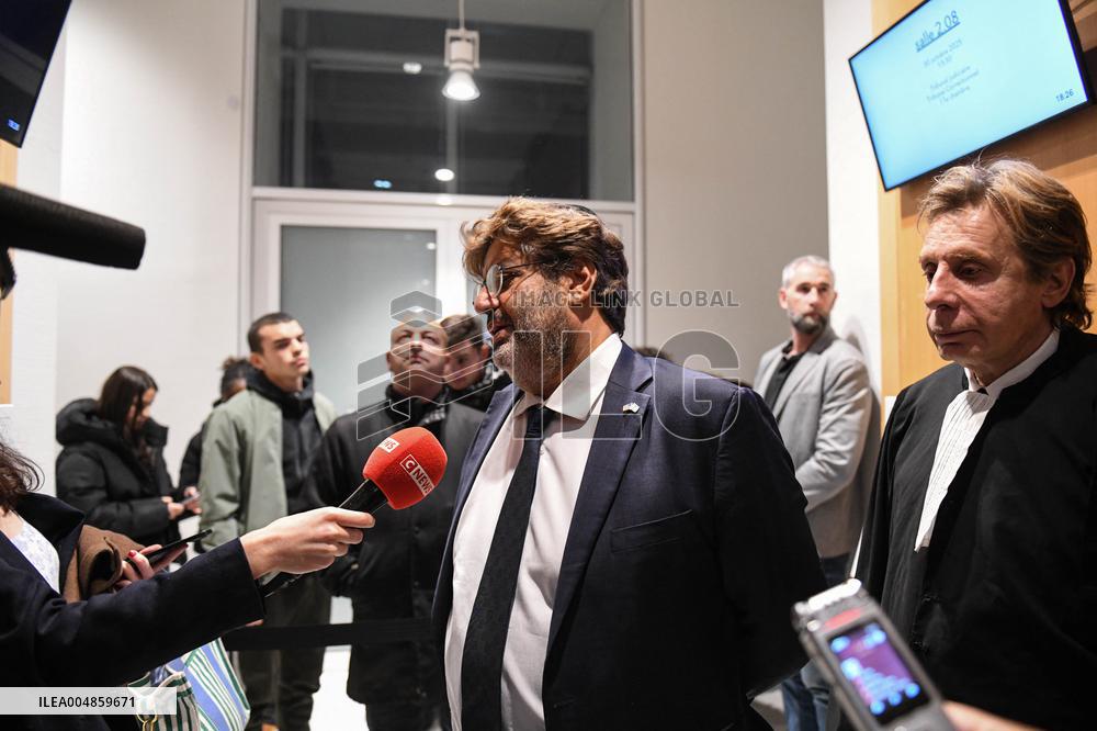 Meyer Habib At His Trial Against David Guiraud - Paris