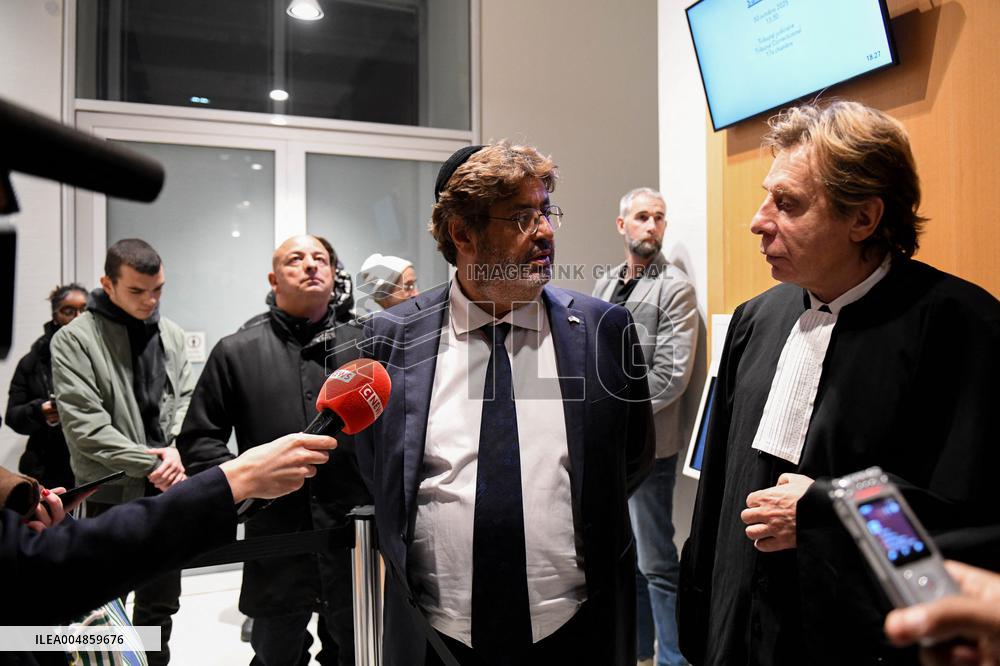 Meyer Habib At His Trial Against David Guiraud - Paris