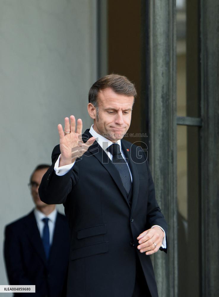 Macron Welcomes President Of The Council Of The Togolese Republic Faure Gnassingbe - Paris