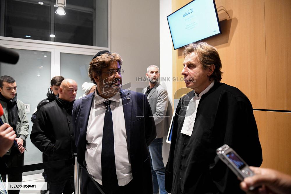 Meyer Habib At His Trial Against David Guiraud - Paris