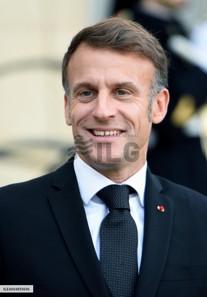 Macron Welcomes President Of The Council Of The Togolese Republic Faure Gnassingbe - Paris