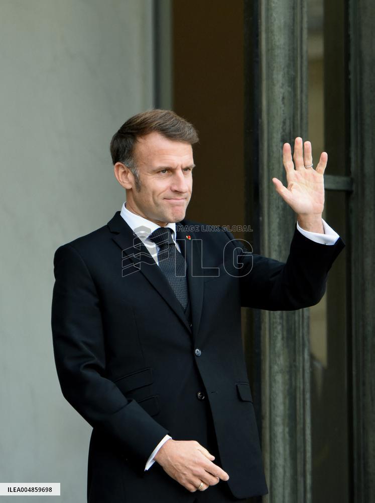 Macron Welcomes President Of The Council Of The Togolese Republic Faure Gnassingbe - Paris