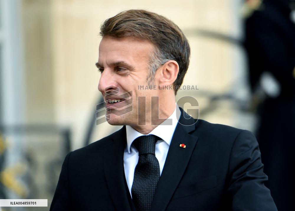 Macron Welcomes President Of The Council Of The Togolese Republic Faure Gnassingbe - Paris