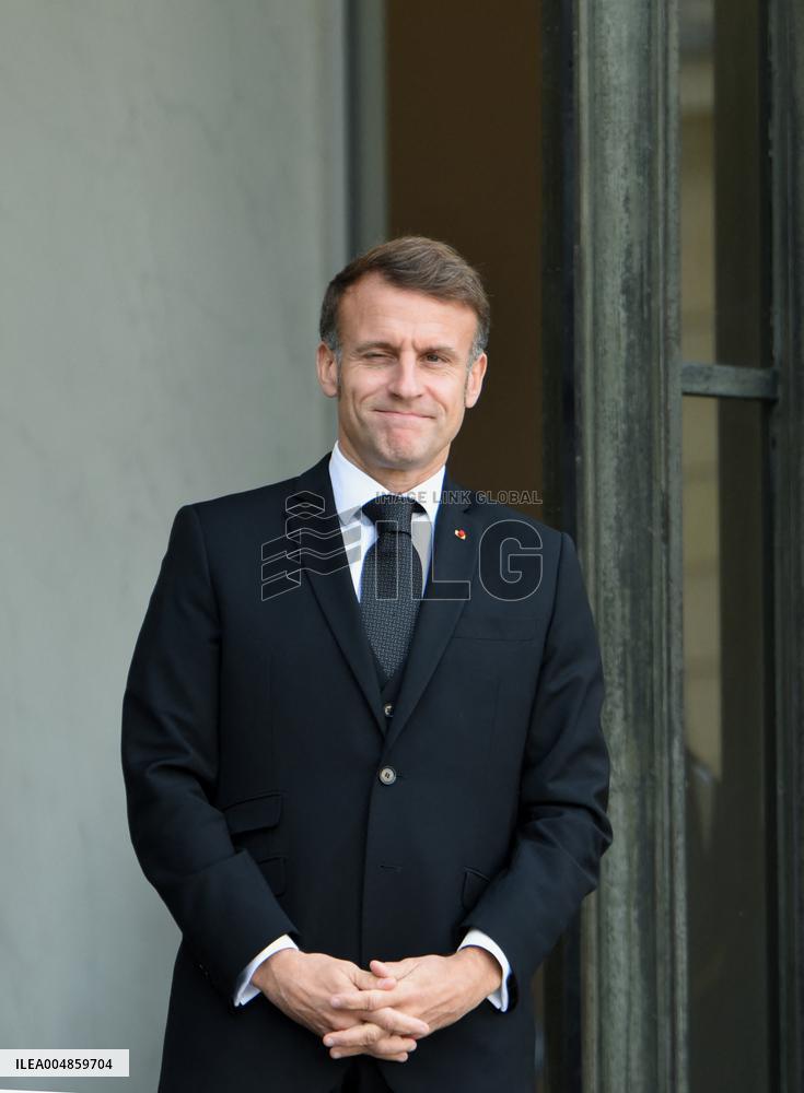 Macron Welcomes President Of The Council Of The Togolese Republic Faure Gnassingbe - Paris