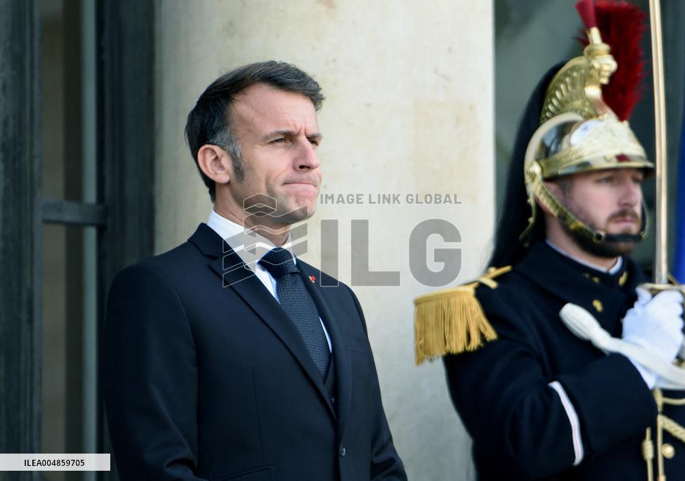 Macron Welcomes President Republic Of Liberia Joseph Boakai - Paris
