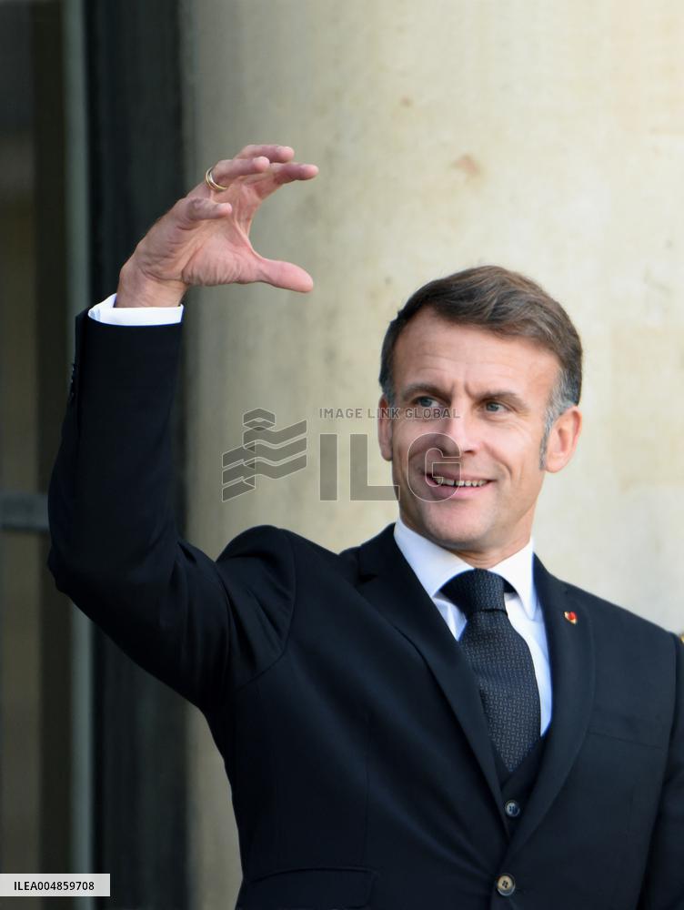 Macron Welcomes President Republic Of Liberia Joseph Boakai - Paris
