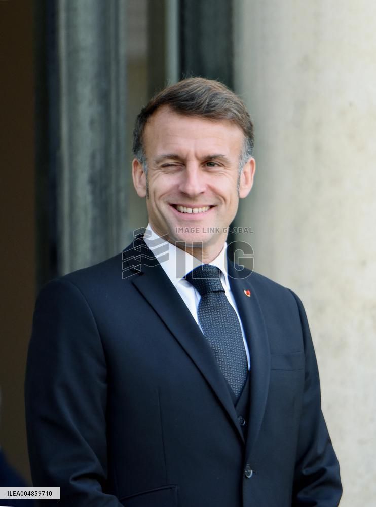 Macron Welcomes President Republic Of Liberia Joseph Boakai - Paris