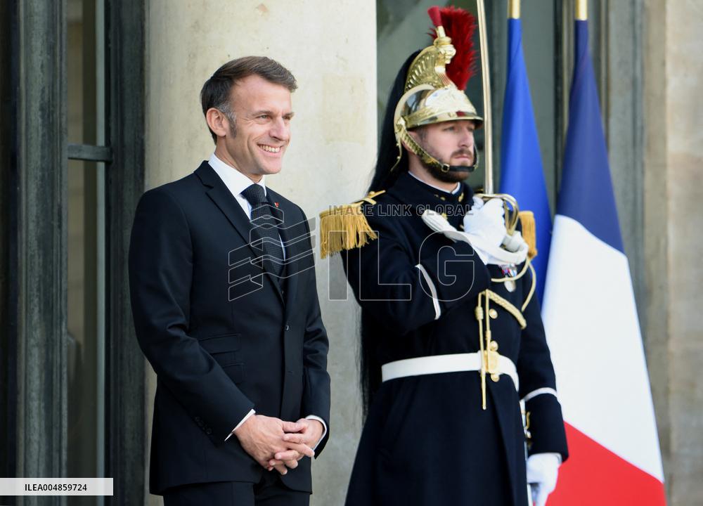 Macron Welcomes President Republic Of Liberia Joseph Boakai - Paris