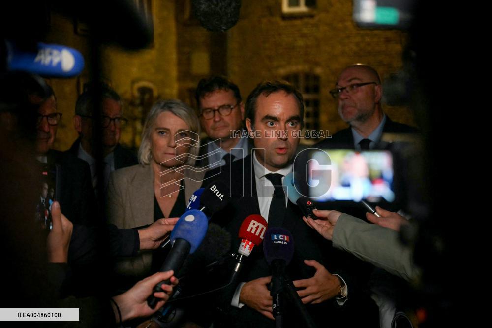 PM Sebastien Lecornu Visits the Carentan Health Centre - France
