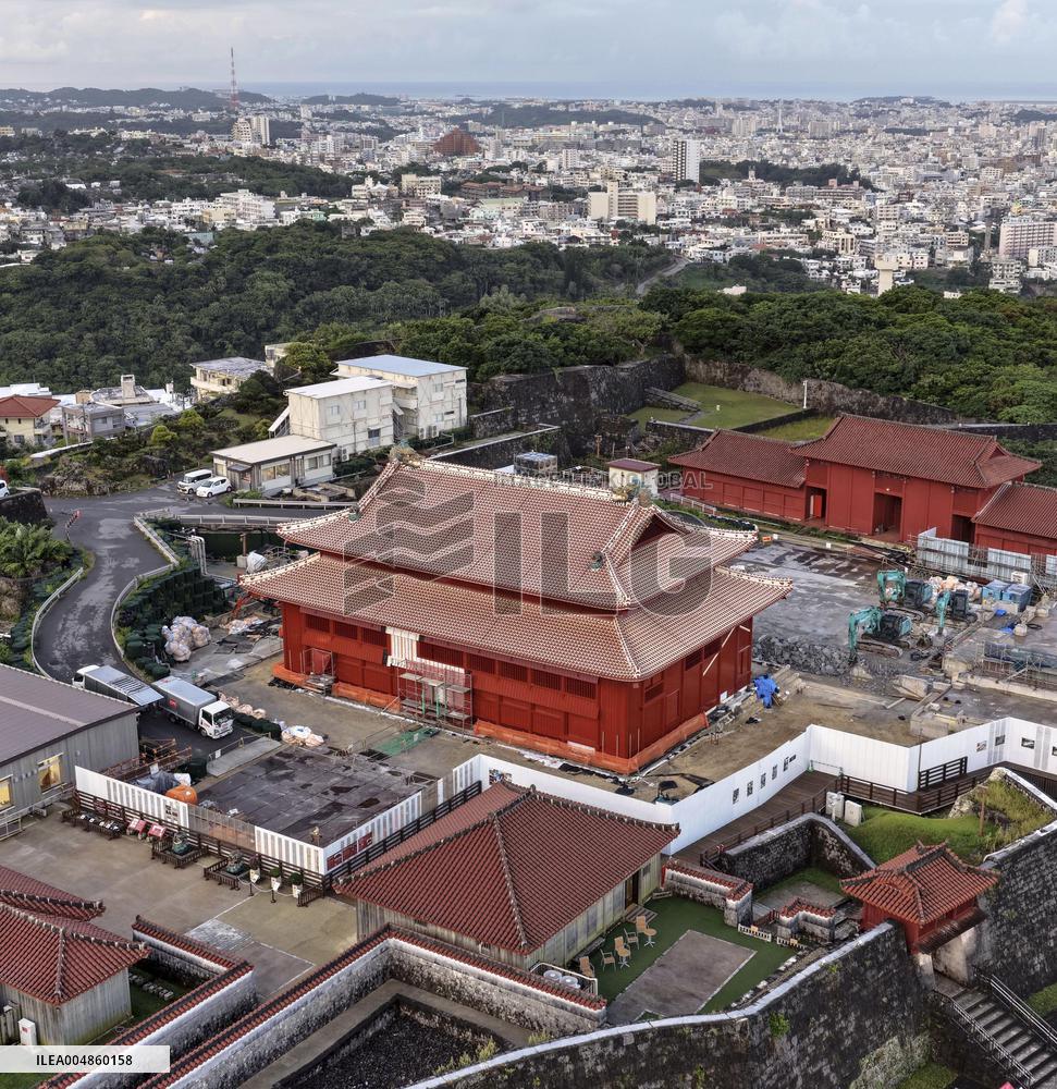 Reconstruction of Shuri Castle in Okinawa