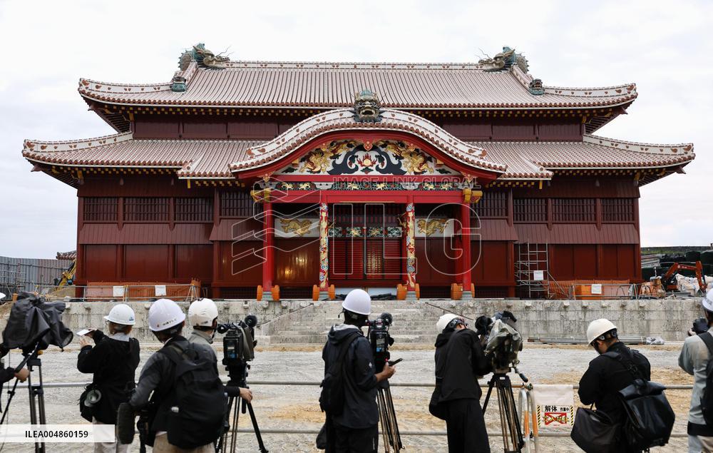 Reconstruction of Shuri Castle in Okinawa