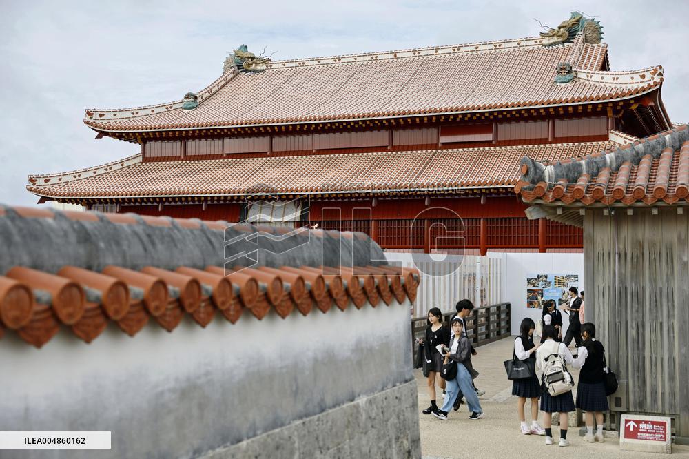 Reconstruction of Shuri Castle in Okinawa