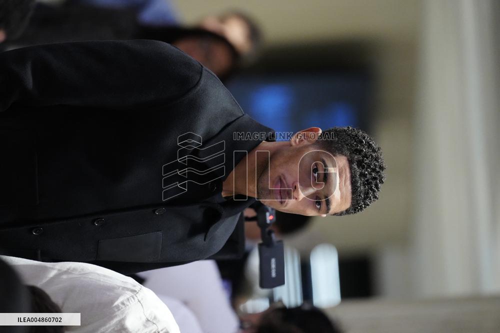 Kylian Mbappe Receives Golden Boot Award - Madrid