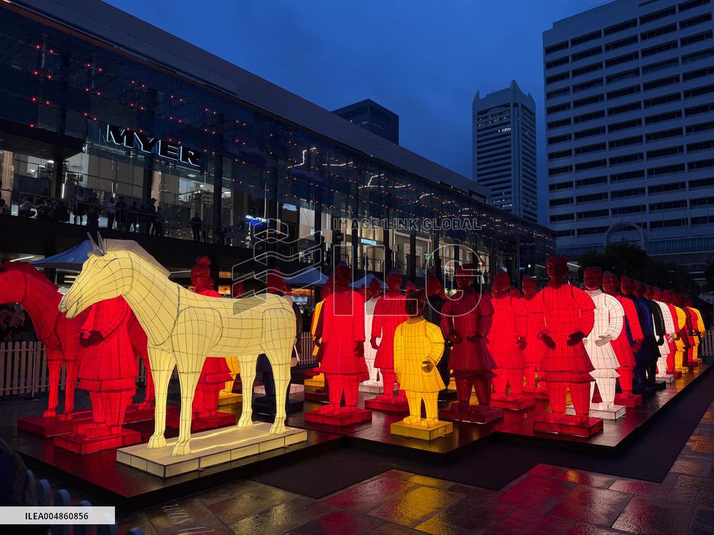 Lanterns in Shape of Terracotta Warriors - Perth