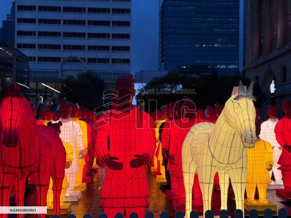Lanterns in Shape of Terracotta Warriors - Perth