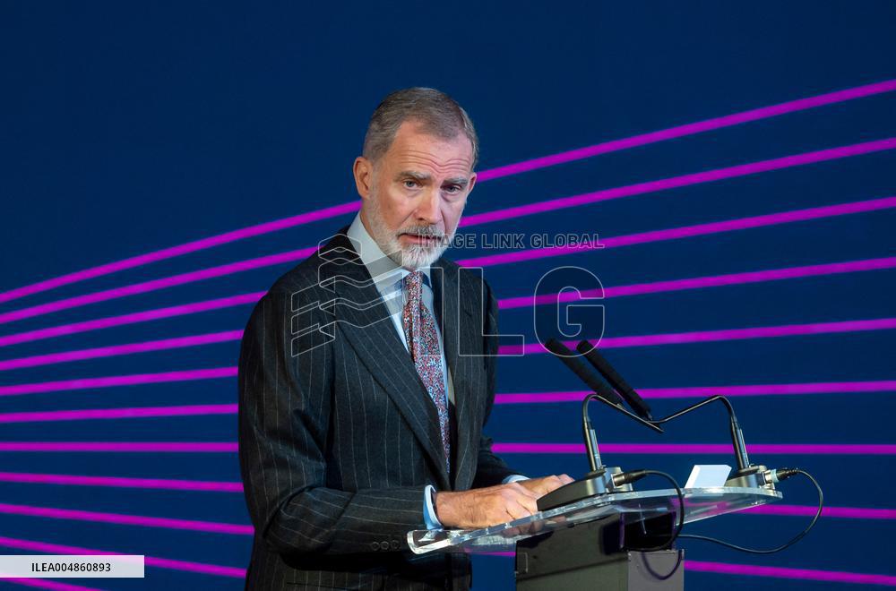King Felipe attends the first Ibero-American Future Congress - Madrid