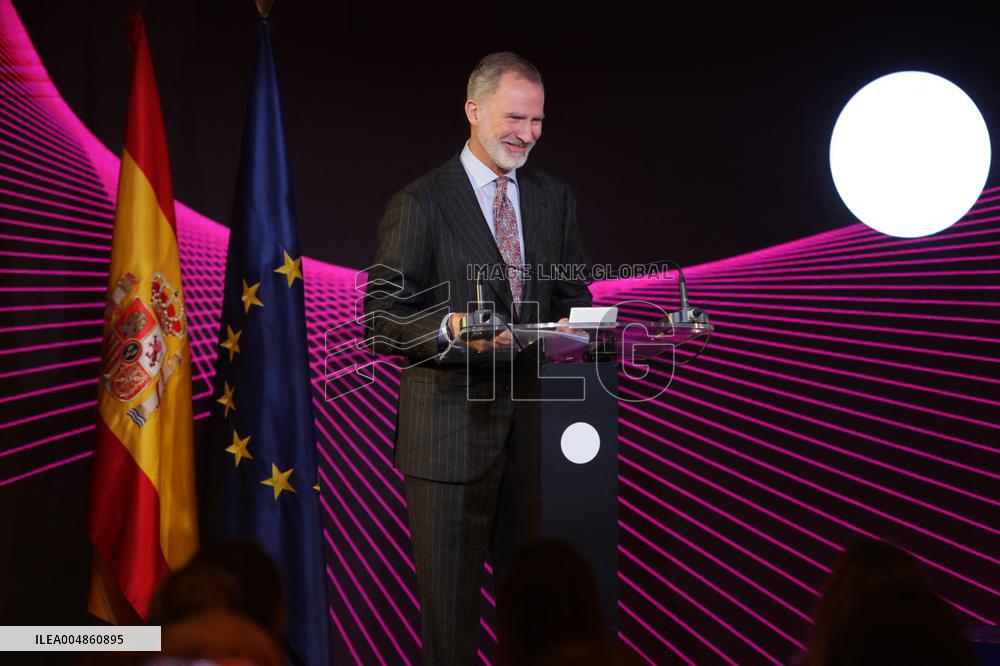 King Felipe attends the first Ibero-American Future Congress - Madrid