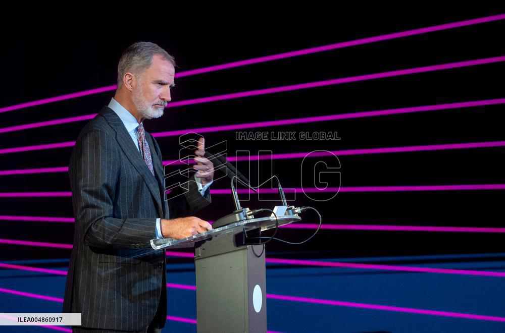 King Felipe attends the first Ibero-American Future Congress - Madrid
