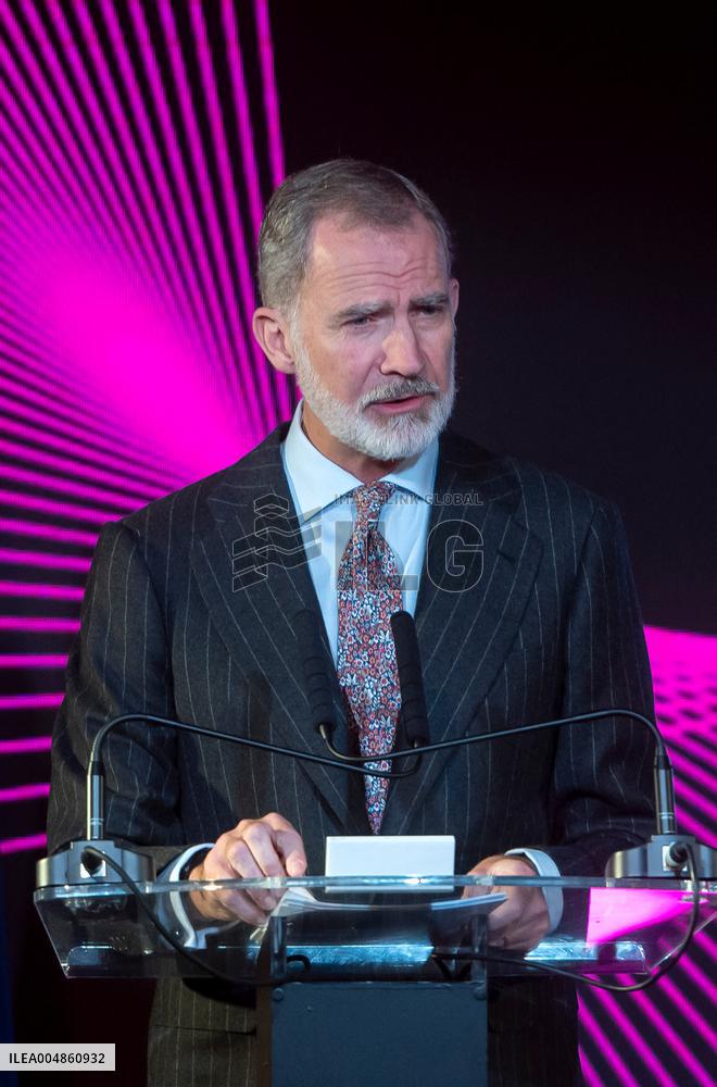 King Felipe attends the first Ibero-American Future Congress - Madrid