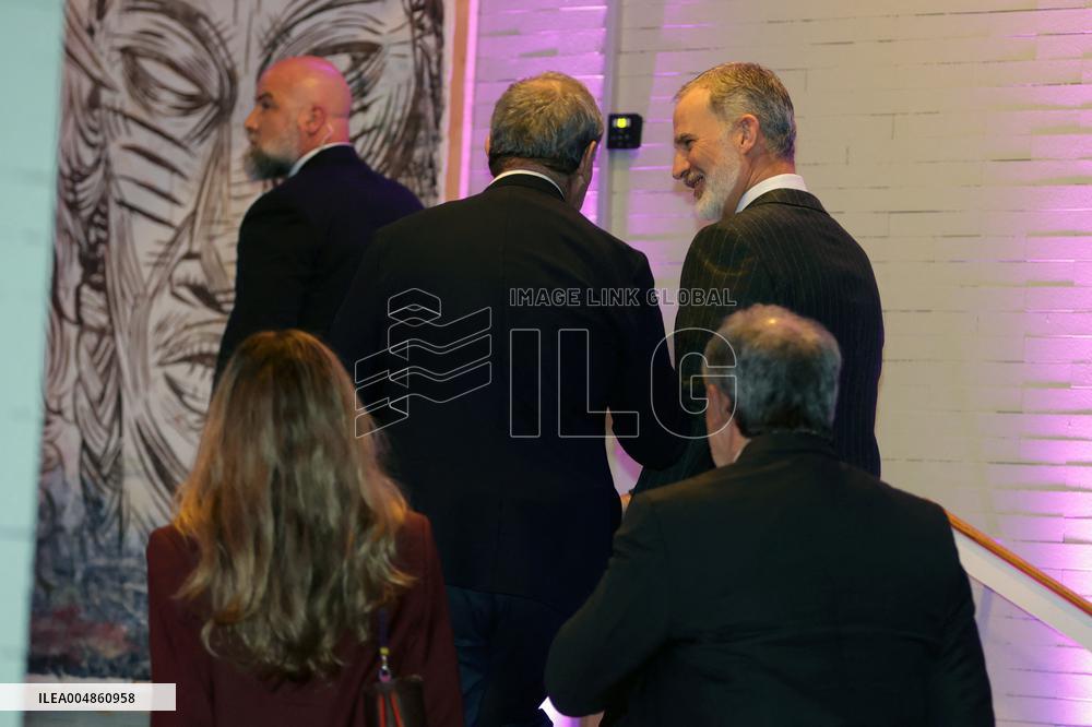 King Felipe attends the first Ibero-American Future Congress - Madrid