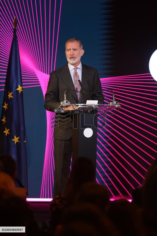 King Felipe attends the first Ibero-American Future Congress - Madrid