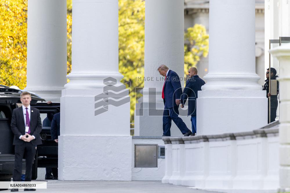 President Trump the White House for a weekend in Florida.