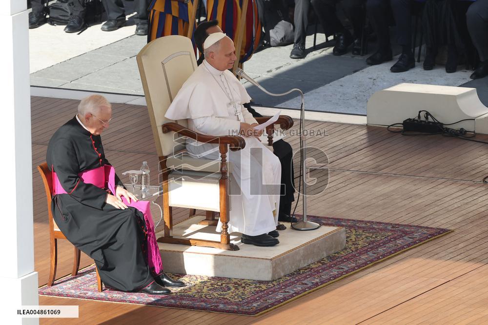 Pope Leo XIV at Jubilee of the Educational World - Vatican