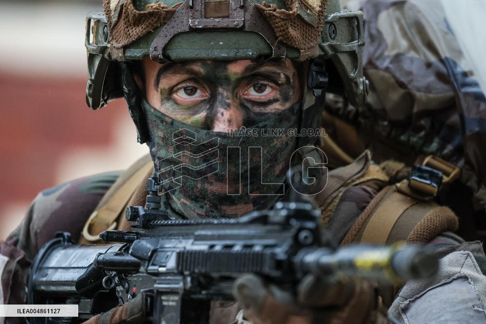 Military Exercise in The Little Town of Calvi - Corsica