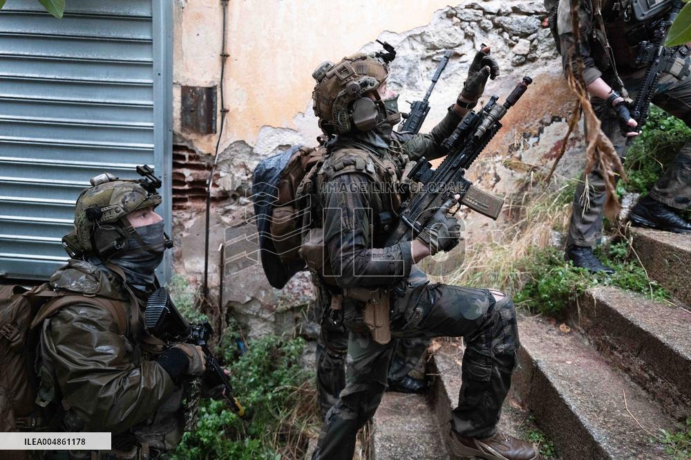 Military Exercise in The Little Town of Calvi - Corsica