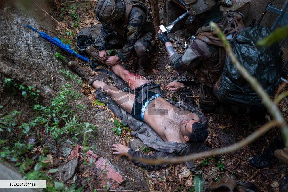Military Exercise in The Little Town of Calvi - Corsica