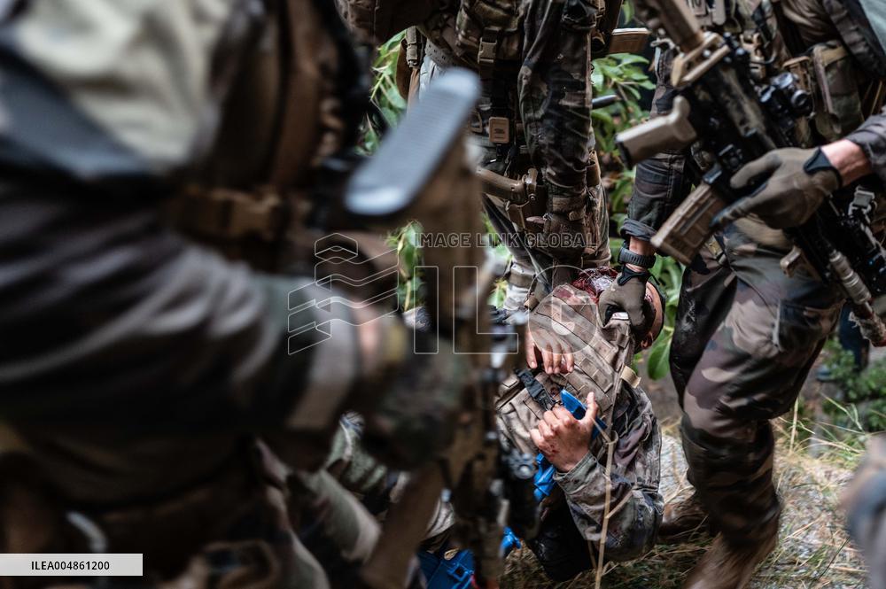 Military Exercise in The Little Town of Calvi - Corsica