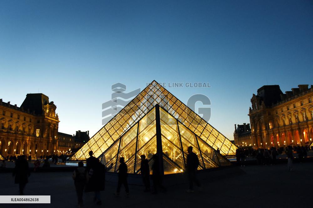 Louvre Museum Illustration - Paris