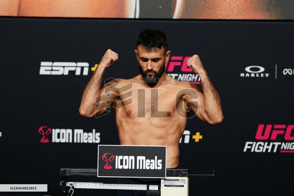 UFC Fight Night - Garcia vs Onama: Official Weigh-In